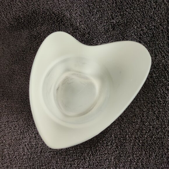 Heart-Shaped Art Glass Votive Candle Holder Valentine's Day - Picture 6 of 16